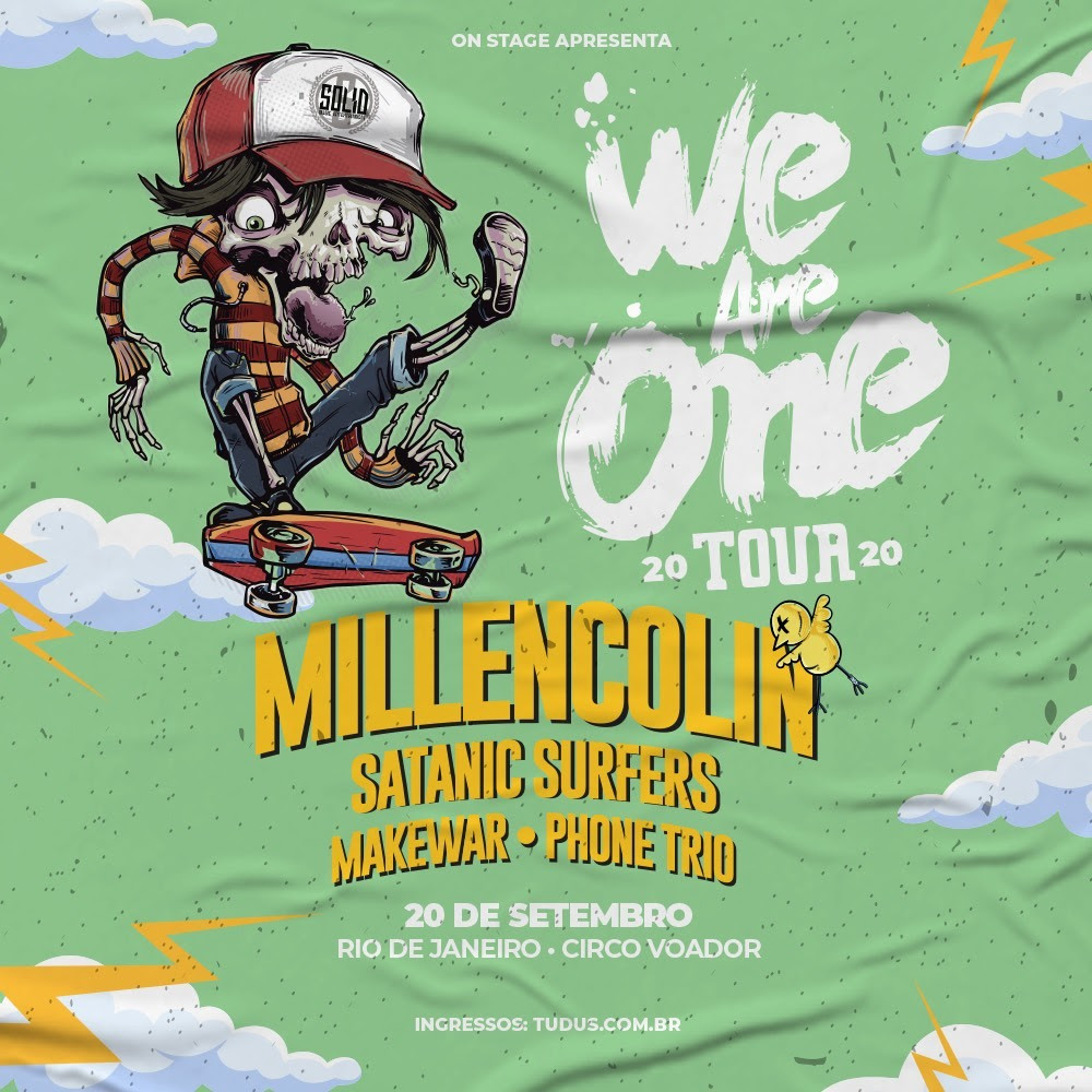 Show | We Are One Tour 2021 traz Millencolin, Satanic Surfers e MakeWar para o&nbsp;Brasil